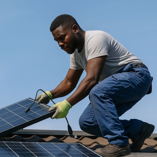 Simmytrified Staff Install Solar