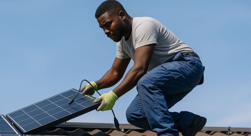 Simmytrified Staff Install Solar